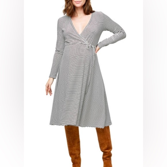 NOM Maternity Wrap Dress - Picture 2 of 4